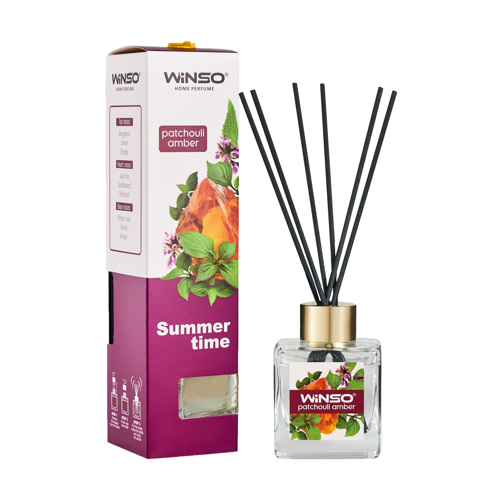 Аромадифузор Winso Summer Time Patchouli Amber, 50 мл